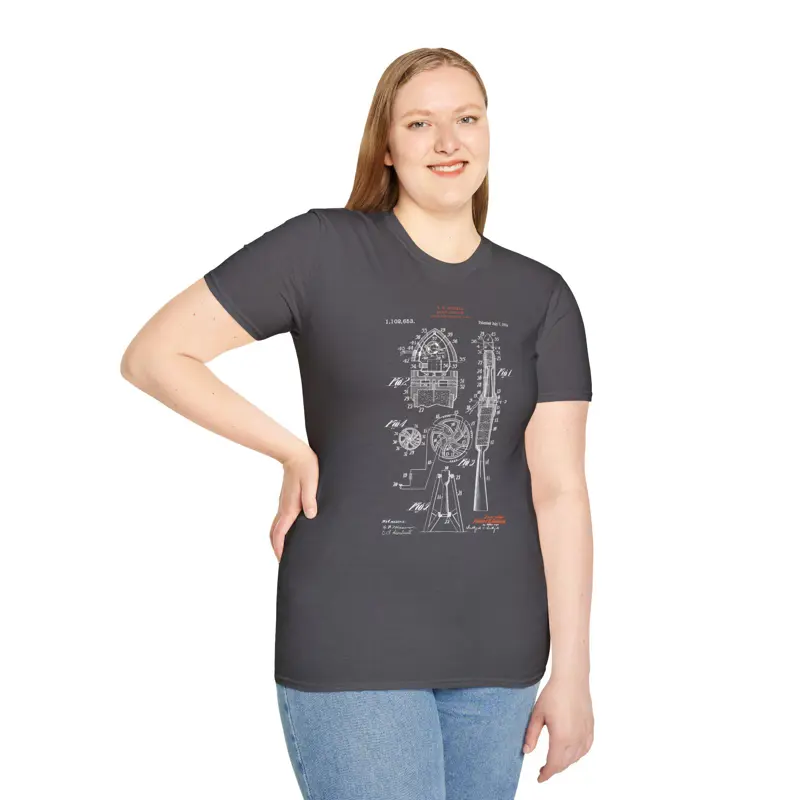 Robert Goddard Rocket Patent Art Tee | Rocket Apparatus 1914 WPI | Space Enginee