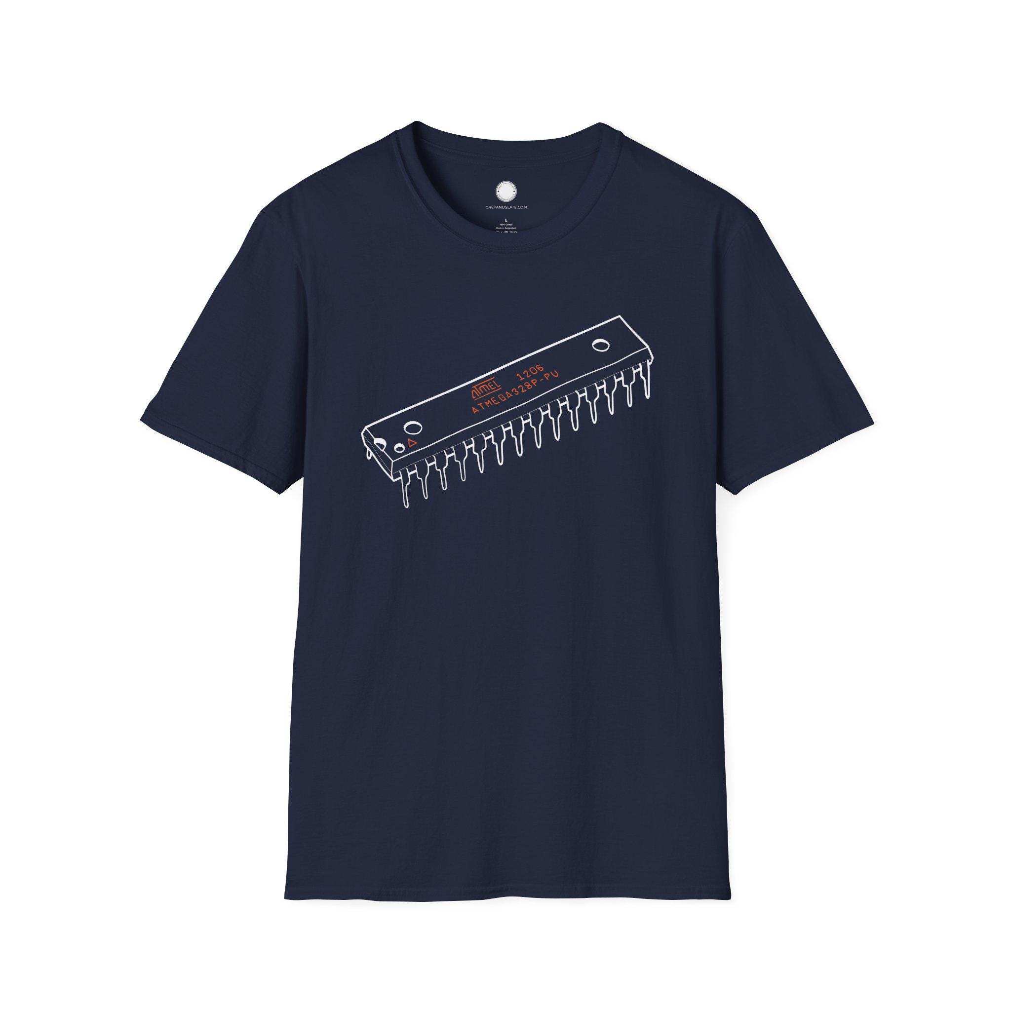 Famous ATmega328P Microcontroller Tee | Hand-Drawn Arduino Heart Chip Electronic