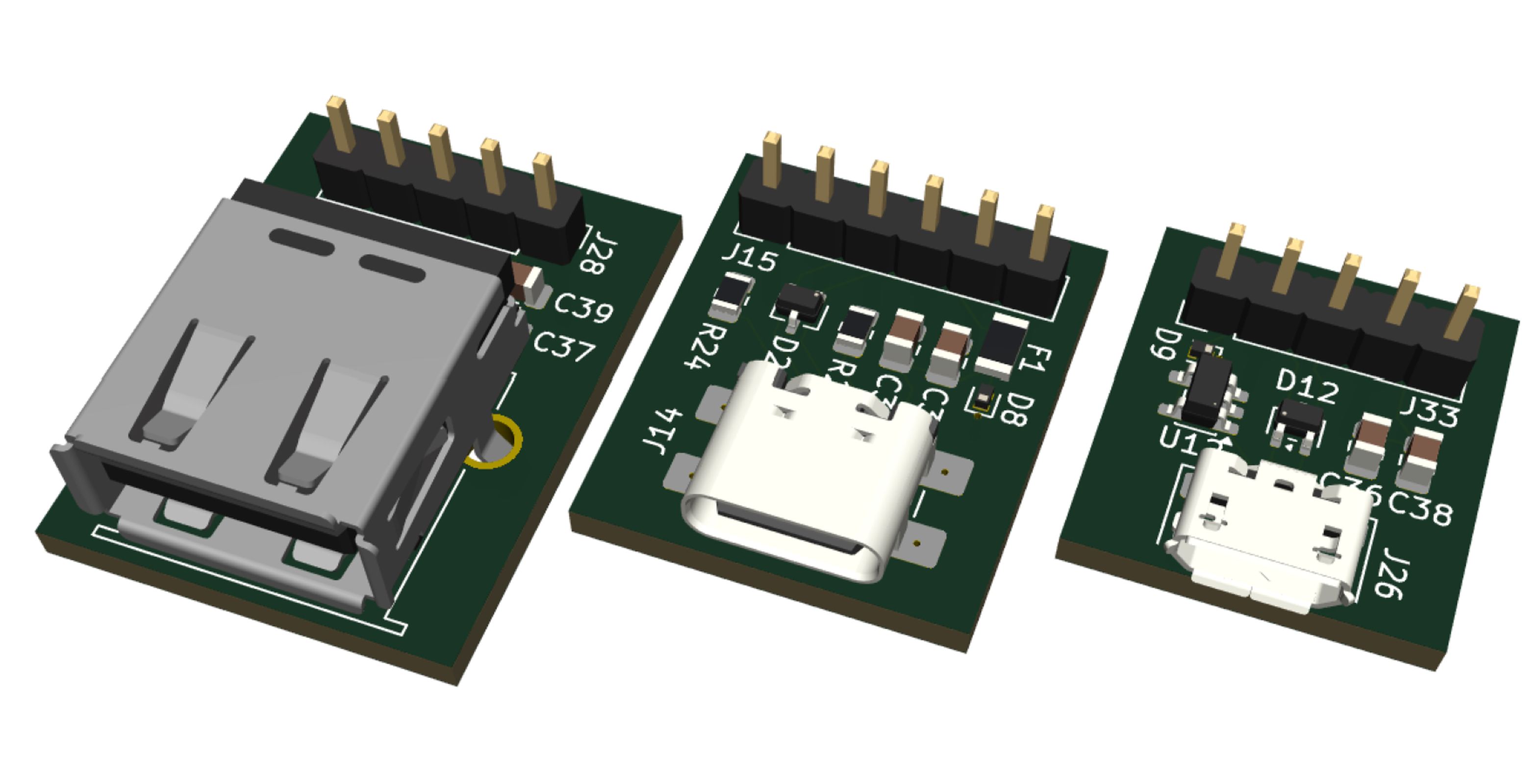 USB Module Kit (Breakout, ESD, Plug + Play)