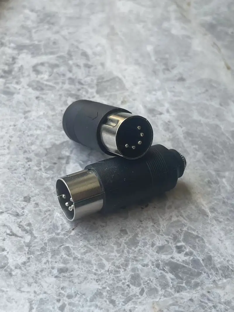 MIDI 5-Pin DIN to 3.5mm TRS Adapter, Type A 2-Pack