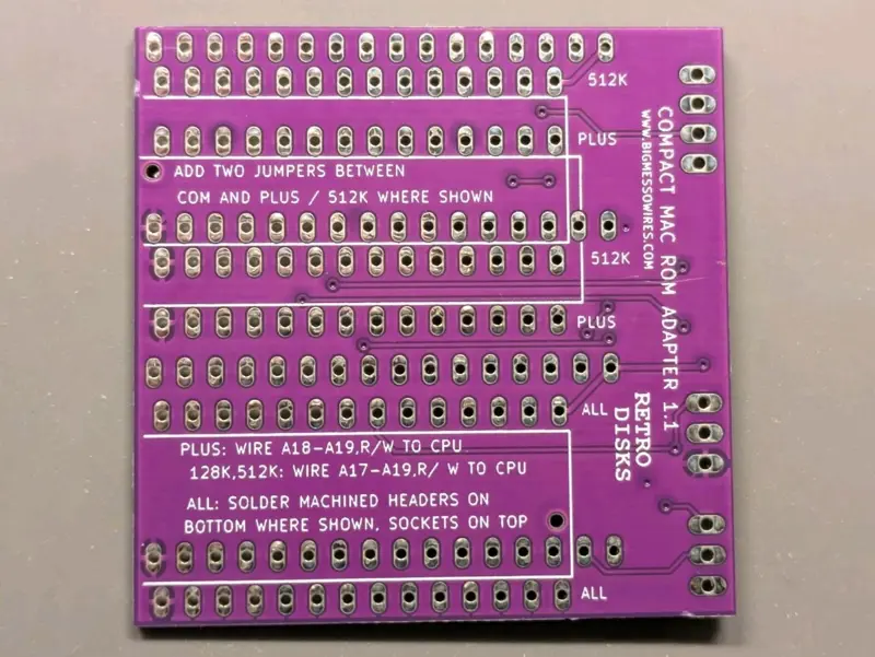 Mac ROM-inator Kit or Assembled - Bootable ROM for Mac 128k/512k/Plus Rominator