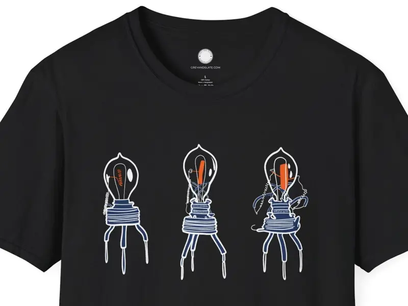 Fleming Tube Vacuum Tube Evolution Shirt | Vintage Electronics History Tee | Ear