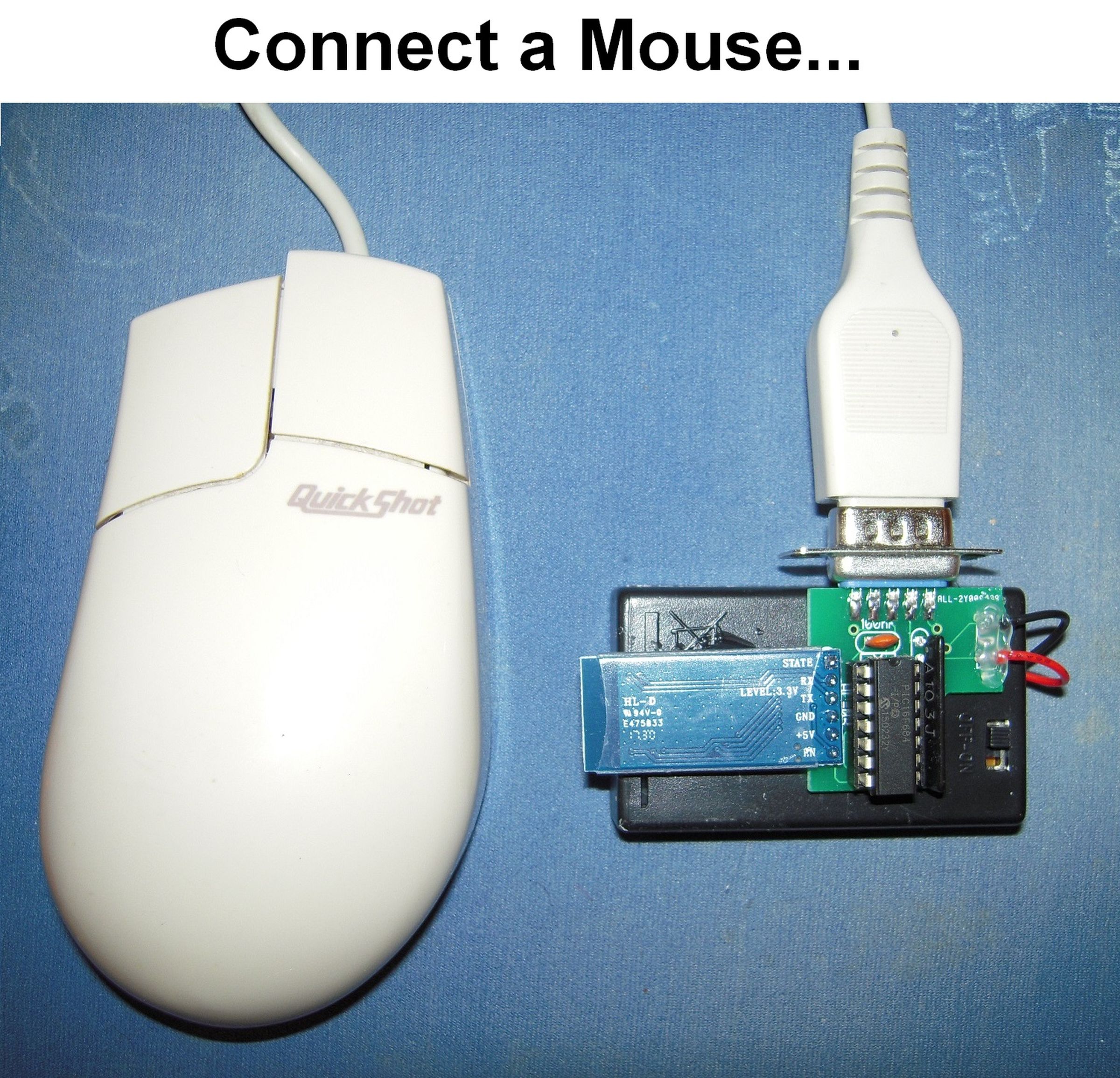 Wireless Bluetooth 9Pin Mouse Joystick Adapter