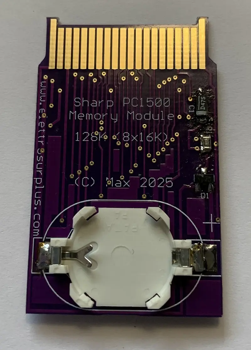 Sharp PC1500 RAM Memory module 128K