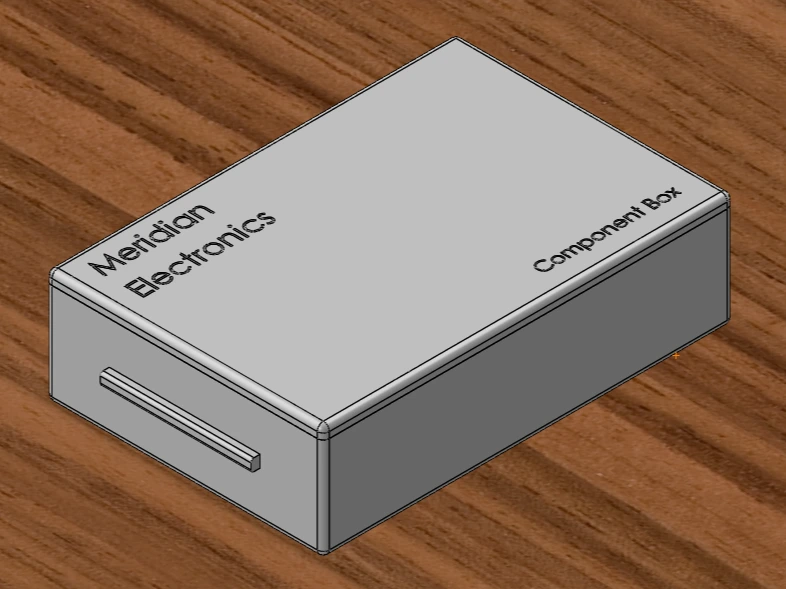 Component Box with lid, (small electrical parts)
