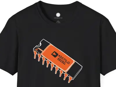 Analog Devices AD570 ADC Chip Shirt, Hand-drawn Minimalist Vintage Design