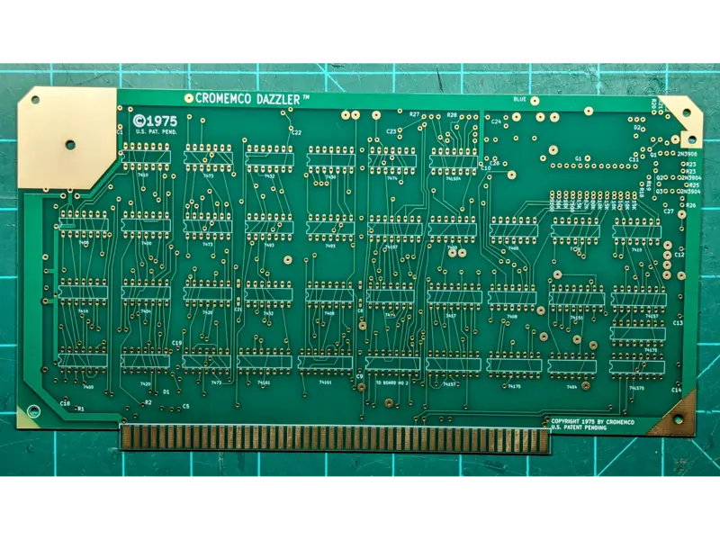 Cromemco Dazzler Reproduction PCBs