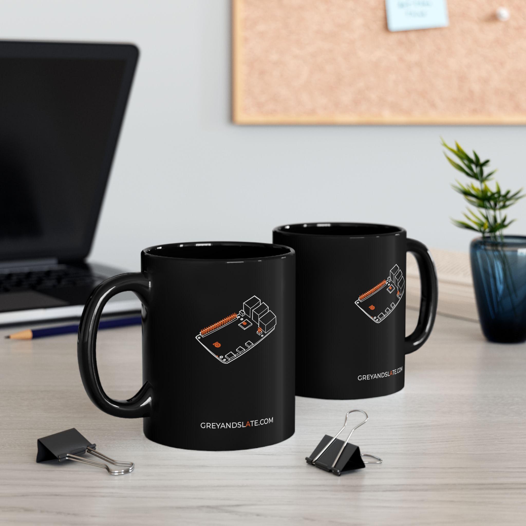 Raspberry Pi 5 Mug | Hand-drawn Small Both Sides | Maker Gift Engineer SBC Linux