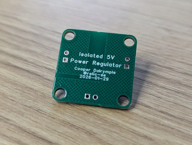 Isolated 5V Analog/Digital Power Regulator