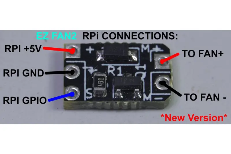 EZ Fan2 Tiny Raspberry Pi Fan Controller