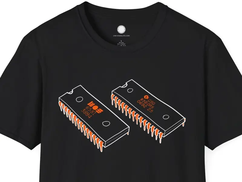 Commodore 64 MOS Sound Synthesizer Tee | SID Chip T-Shirt | Vintage Computer Har