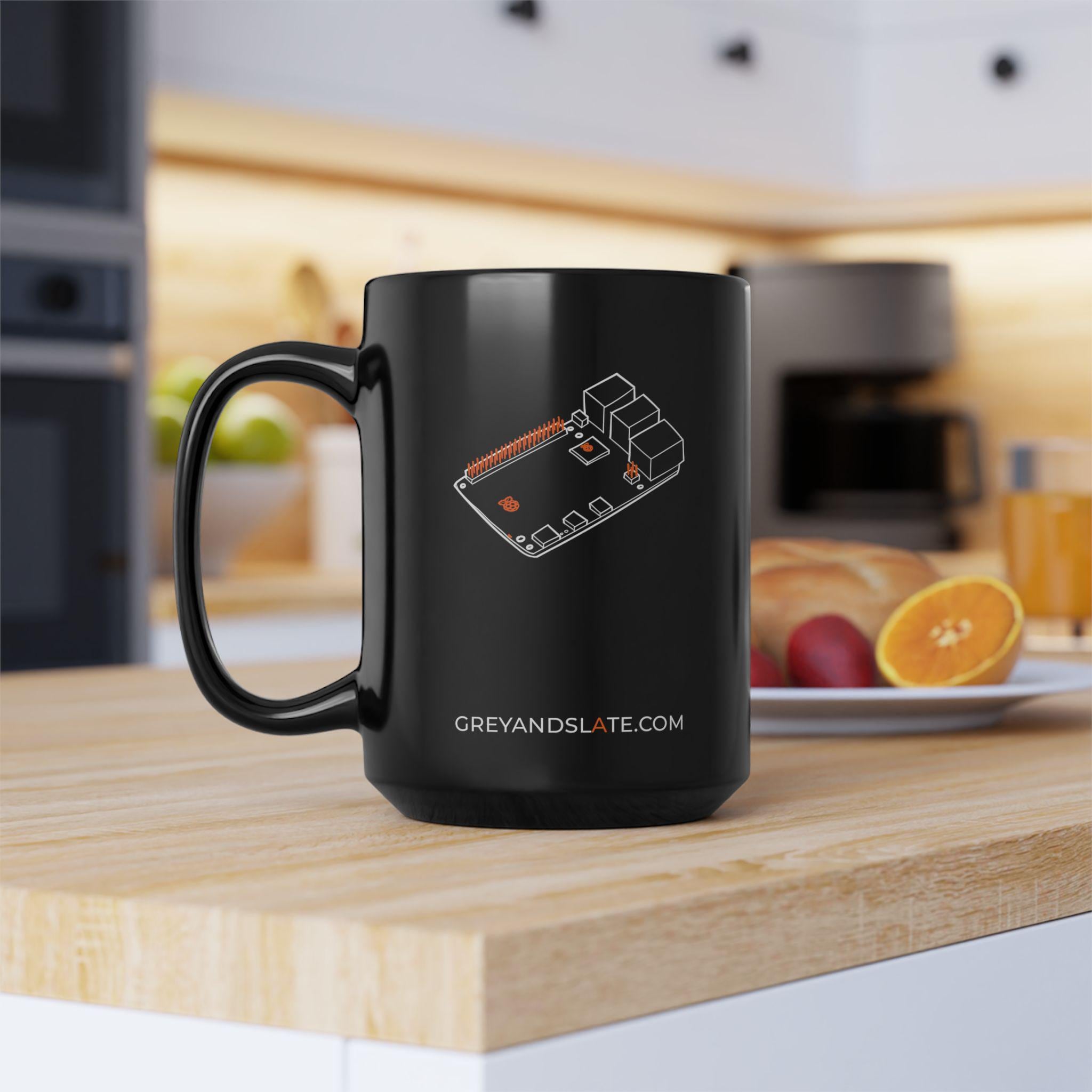 Raspberry Pi 5 Mug | Hand-drawn Small Both Sides | Maker Gift Engineer SBC Linux