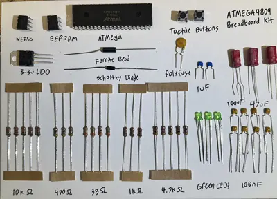 ATMEGA4809 Dev & Educational Kit (Breadboard, DIY)
