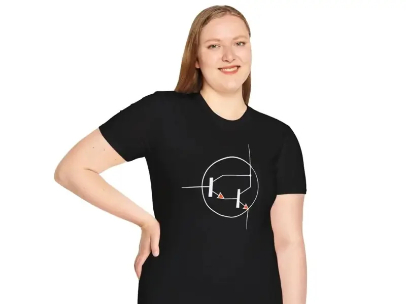 Hand-drawn Darlington Pair Transistor Symbol Tee