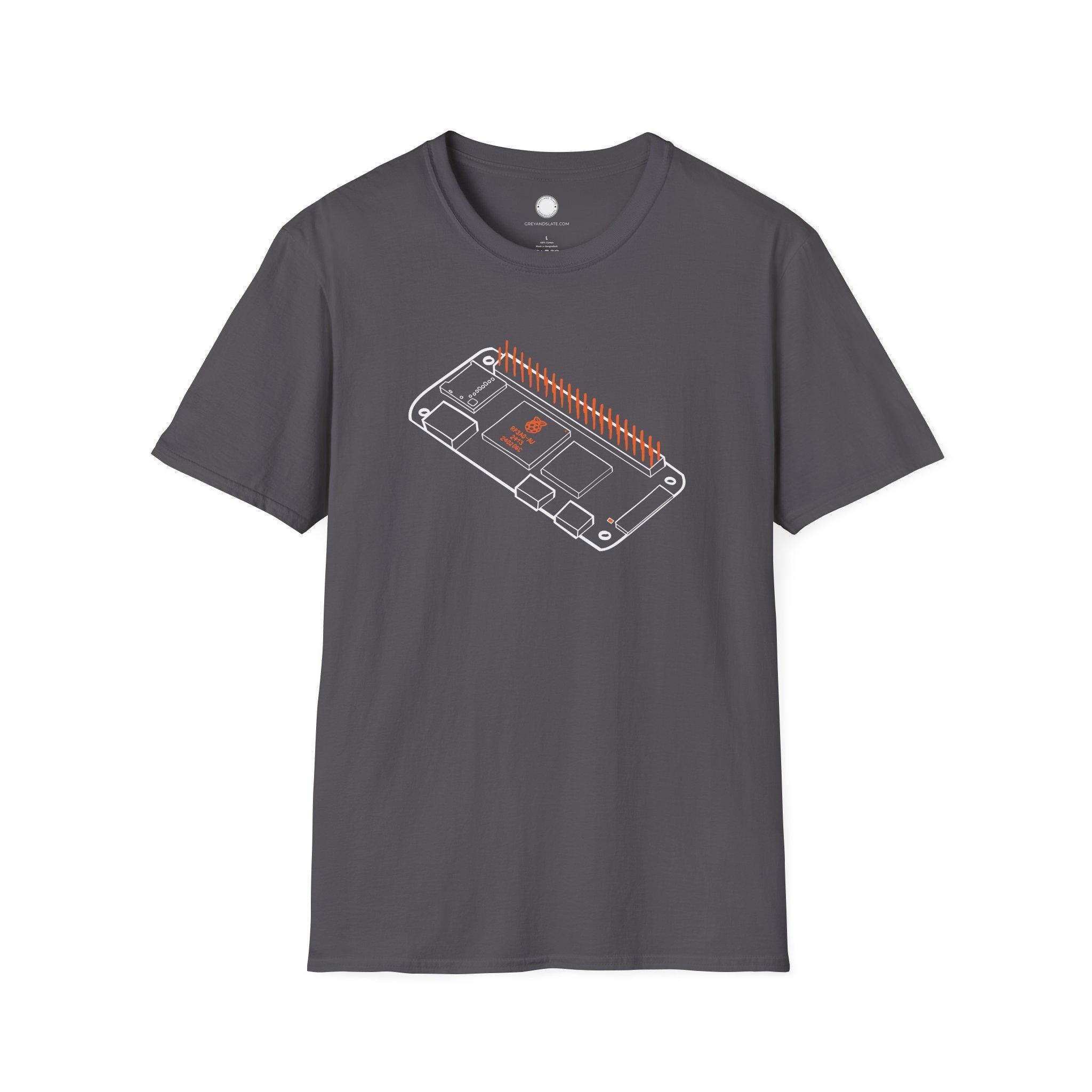 Hand-drawn Raspberry Pi Zero 2W T-Shirt | Tiny Linux Powerhouse Maker Tee | Elec