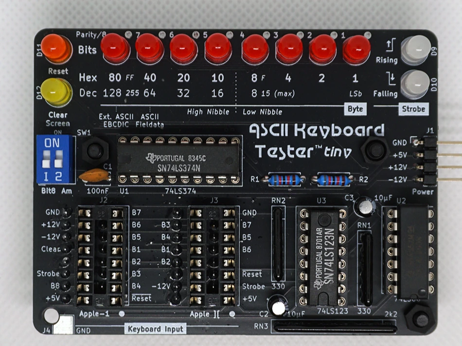 ASCII Keyboard Tester Tiny ~ Apple-1 and Apple ][