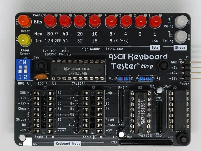 ASCII Keyboard Tester Tiny ~ Apple-1 and Apple ][
