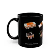 Famous Chips History Mug | Hand-drawn Intel 4004 NE555 MOS 6502 ESP32 RP2040 | M