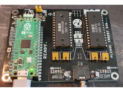 USBSID-Pico v1.3 Blue PCB (unsoldered)