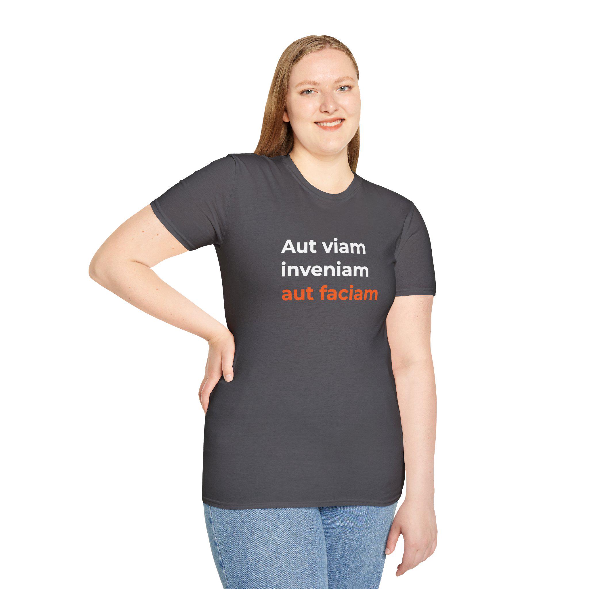 Latin Quote Maker Philosophy T-Shirt | Aut Viam Inveniam Aut Faciam | Engineer P