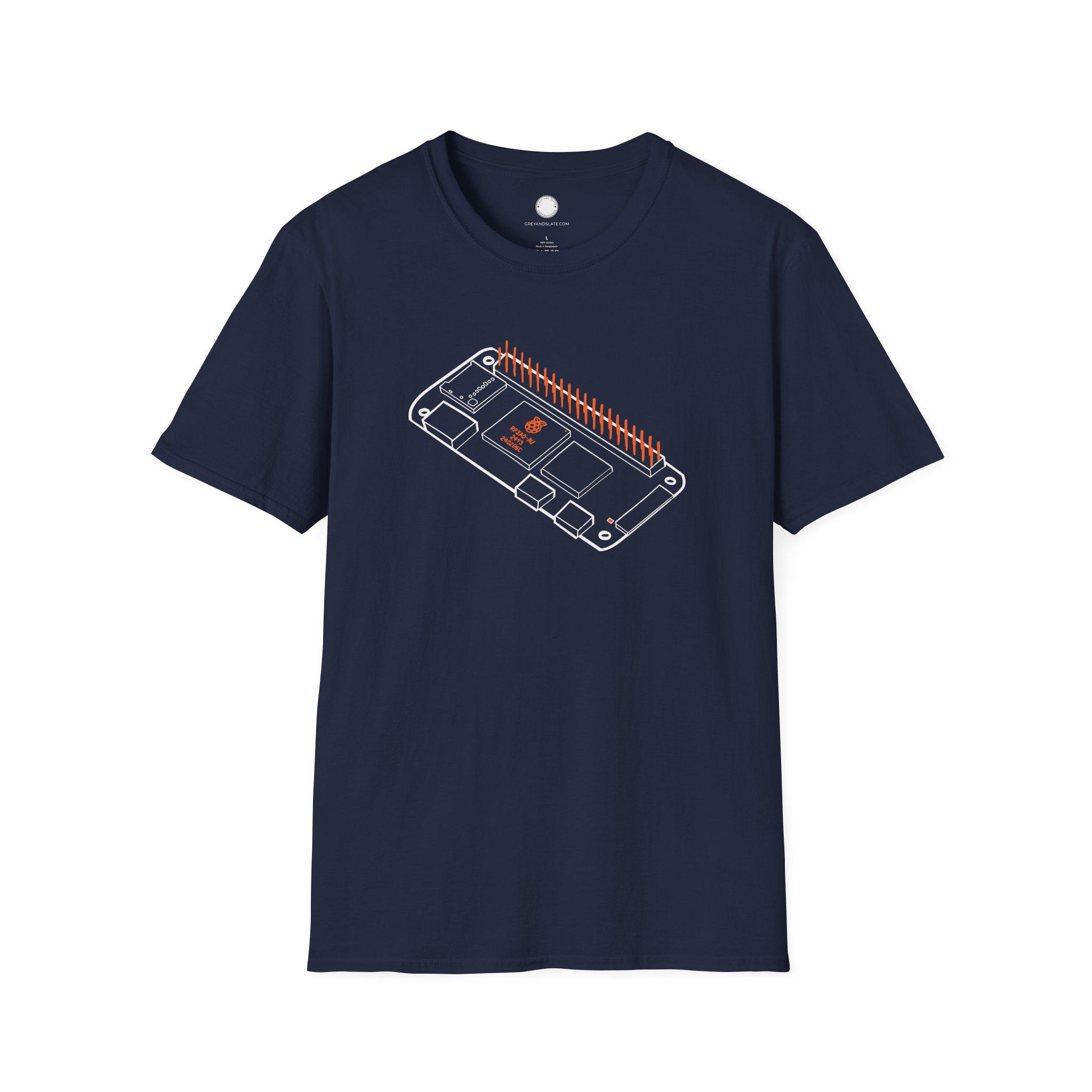 Hand-drawn Raspberry Pi Zero 2W T-Shirt | Tiny Linux Powerhouse Maker Tee | Elec