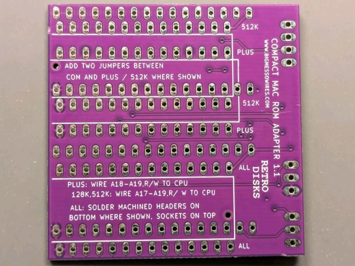 Mac ROM-inator Kit or Assembled - Bootable ROM for Mac 128k/512k/Plus Rominator
