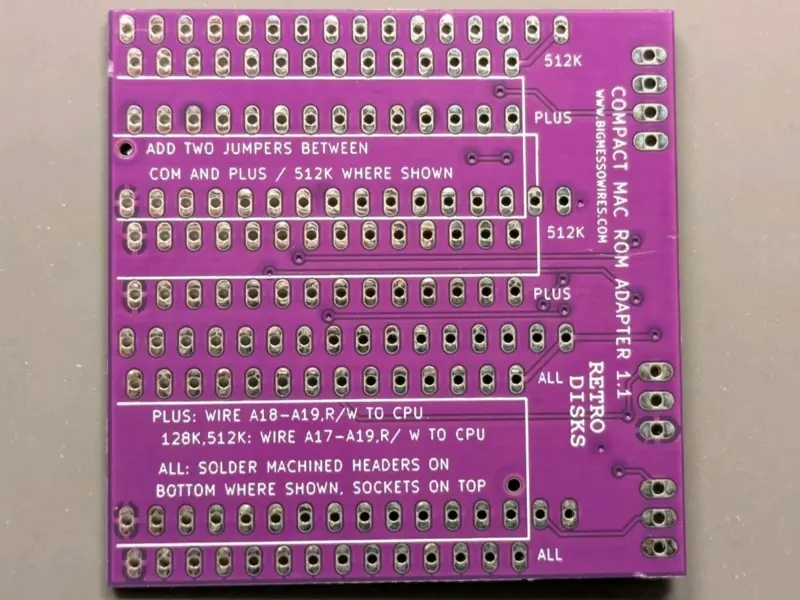 Mac ROM-inator Kit or Assembled - Bootable ROM for Mac 128k/512k/Plus Rominator