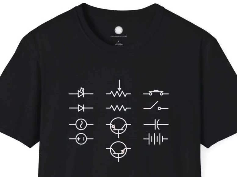 Electronics Symbols Tee - Vive la différence
