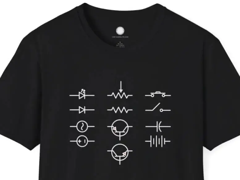 Electronics Symbols Tee - Vive la différence