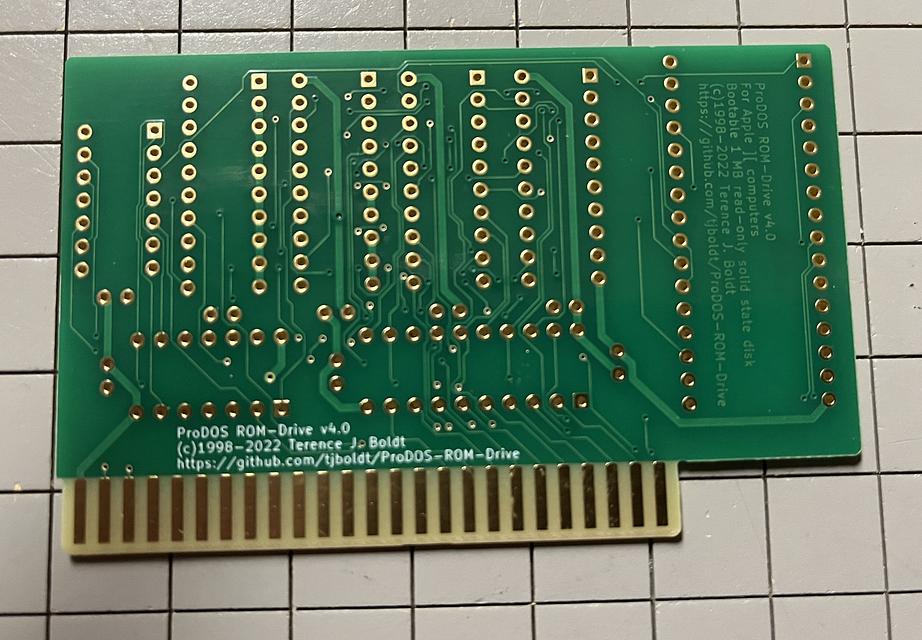 Apple II ProDOS 1MB read-only drive v4.0 PCB Only