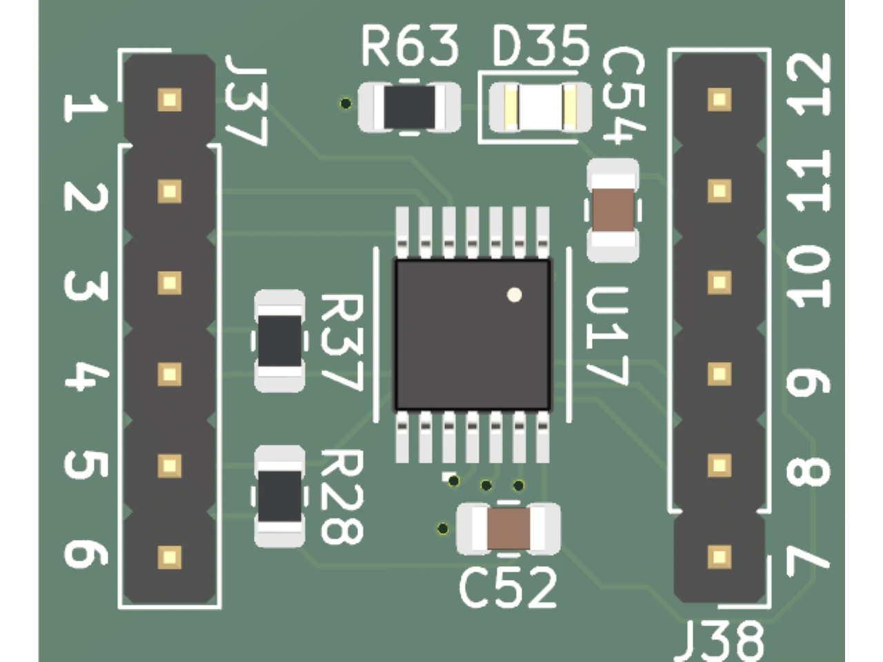 MCP4661T Digi-Pot Breakout Board, 2.7-5.5v 257 taps