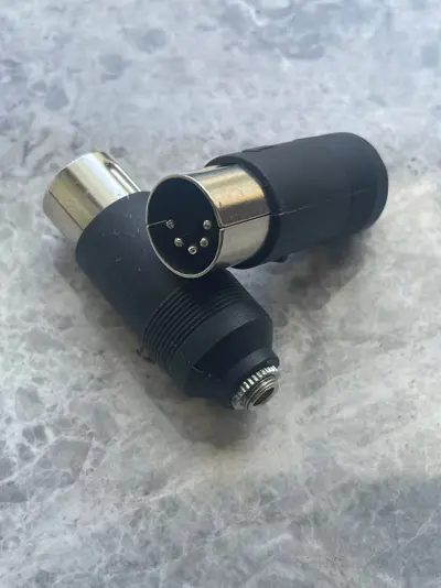 MIDI 5-Pin DIN to 3.5mm TRS Adapter, Type A 2-Pack