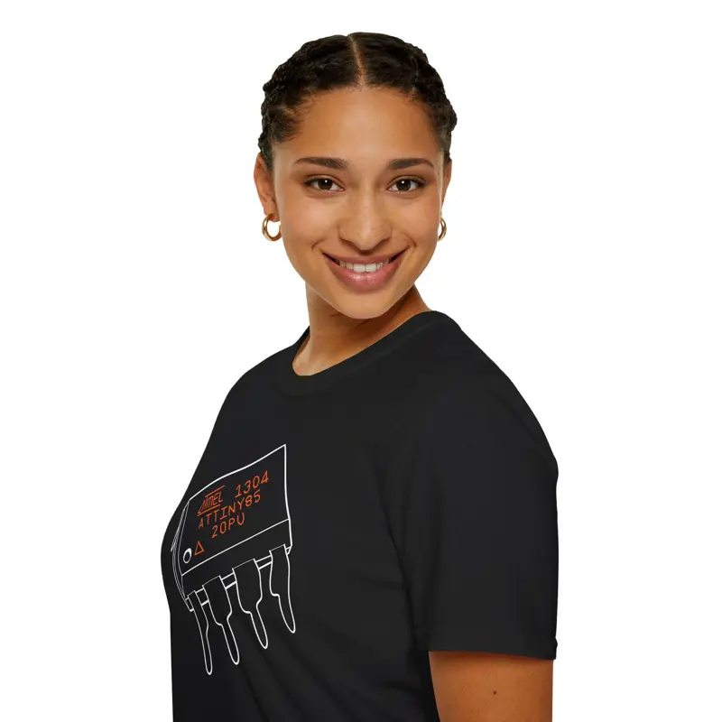 Beloved ATtiny85 Microcontroller Tee | Minimalist Hand-Drawn Electronics Chip T-