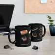 Famous Chips History Mug | Hand-drawn Intel 4004 NE555 MOS 6502 ESP32 RP2040 | M