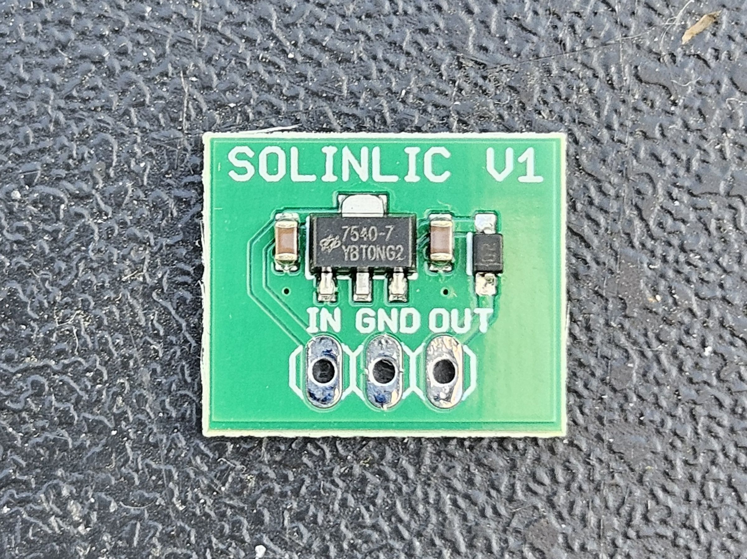 Solar linear lithium ion capacitor charger board