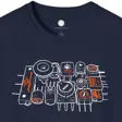 Vintage Potentiometer Collection Electronics Hand-Drawn T-Shirt | Bourne Compone