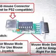 USB ps2 Mouse Adapter for Amiga Atari Amstrad C64