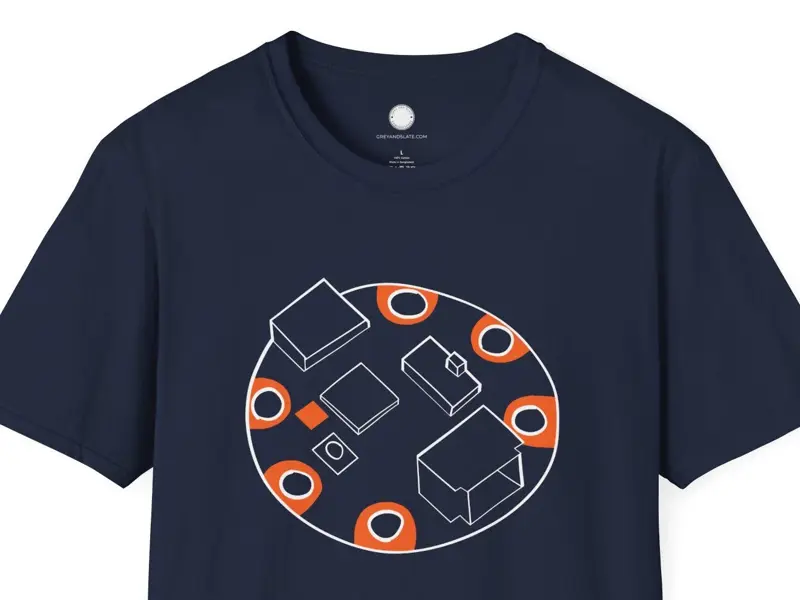 Hand-drawn Adafruit Gemma M0 T-Shirt | Wearable Electronics Maker | CircuitPytho
