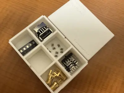 Component Box with lid, (small electrical parts)