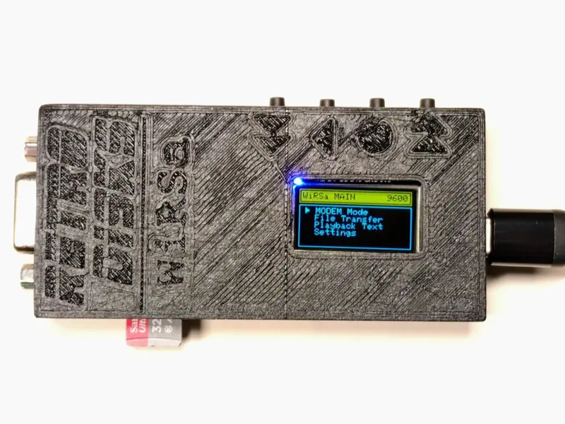 WiRSa v3 Wifi RS232 Serial Modem with SD Reader, SLIP, PPP, Telnet