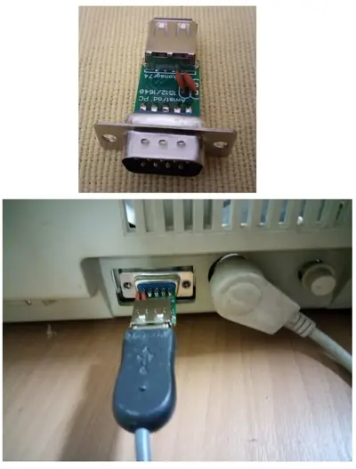 Amstrad PC 1512 1640 2086 3086 USB Mouse Adapter