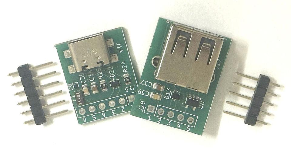 USB-C + USB-A Module Kit (Plug & Play, ESD)