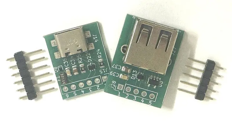 USB-C + USB-A Module Kit (Plug & Play, ESD)